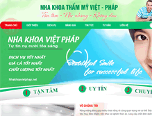 Tablet Screenshot of nhakhoavietphap.net